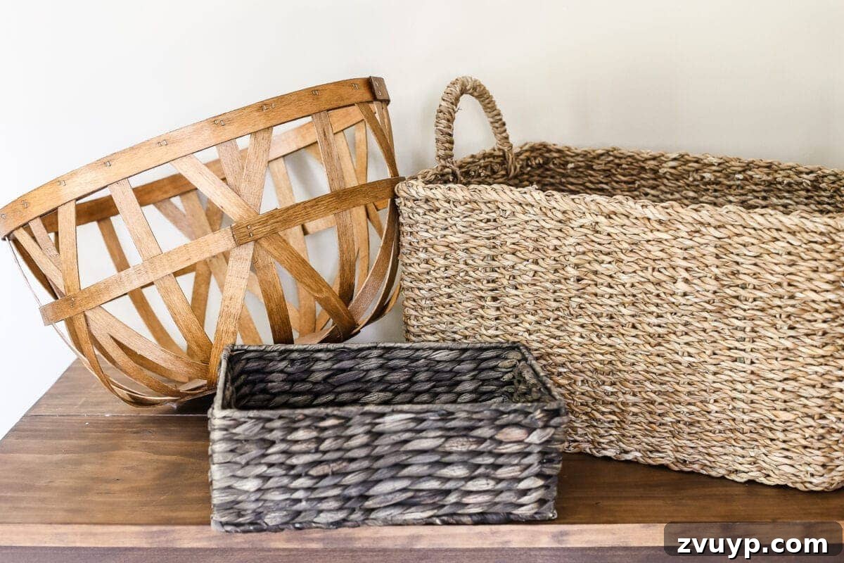 The Art of the Home Decor Capsule 12 Baskets: Stylish Storage for Your Home Decor Capsule | blesserhouse.com