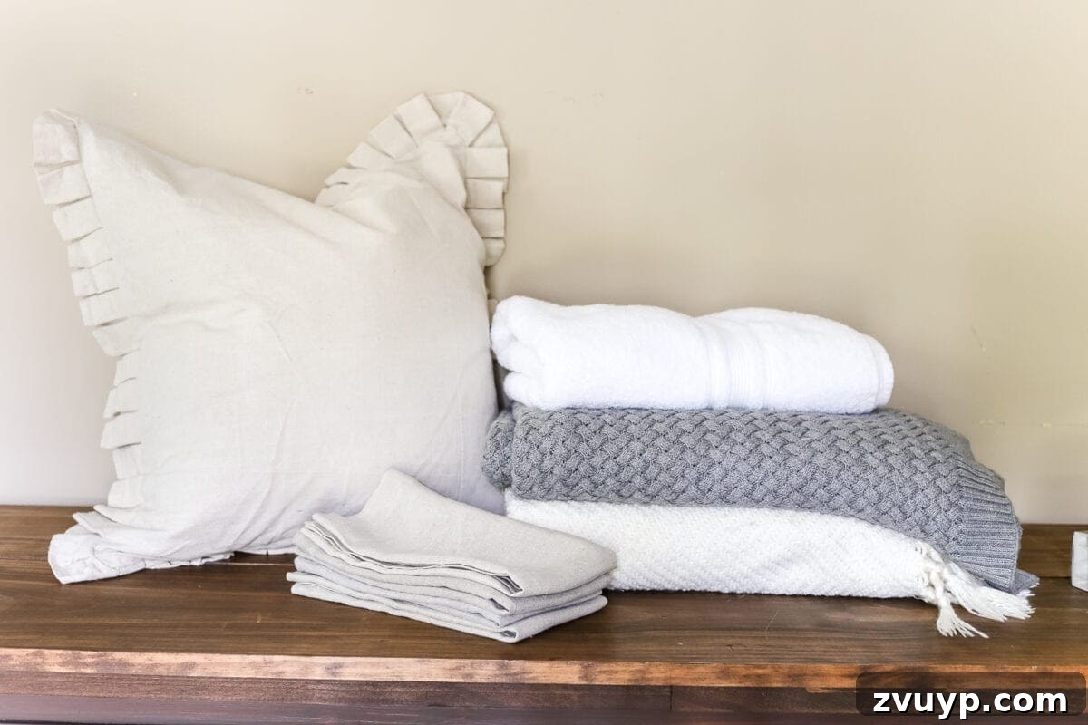 The Art of the Home Decor Capsule 7 Curating Linens for Your Home Decor Capsule Wardrobe | blesserhouse.com
