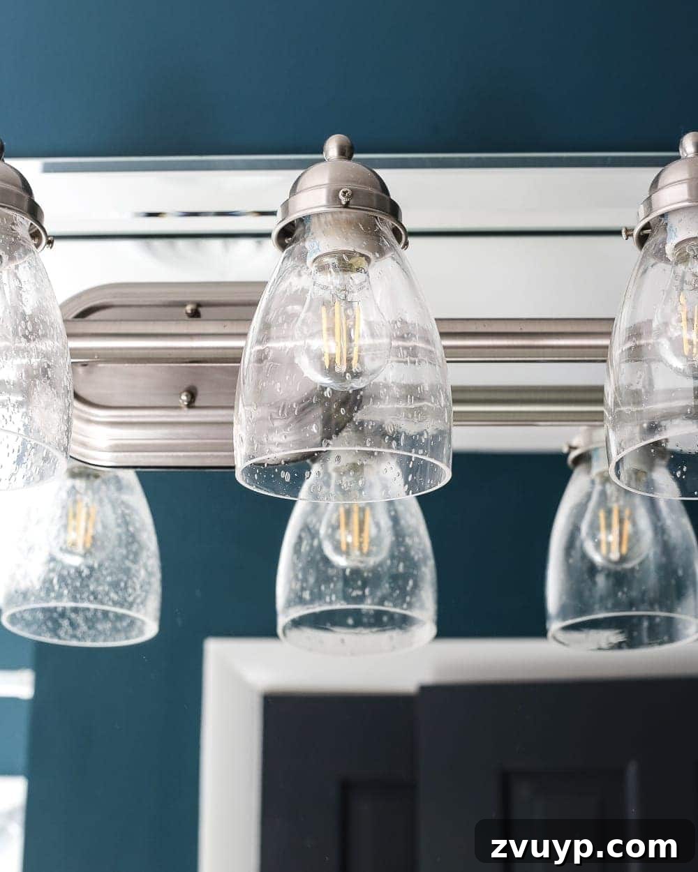 Effortless Lighting Upgrade 3 The Easiest Way to Refresh a Light Fixture | blesserhouse.com - One simple way to refresh a bathroom vanity light fixture inexpensively and in under 5 minutes without any electrical work. #lightfixture #simplediy