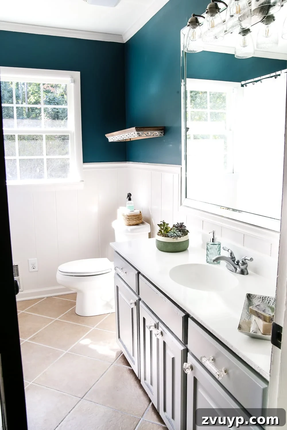 Painted Tile Grout Makeover 10 Painted Tile Grout Refresh | blesserhouse.com - A quick tutorial for how to clean and paint your grout to look brand new for $15 and under an hour. #homeimprovement #cleaning