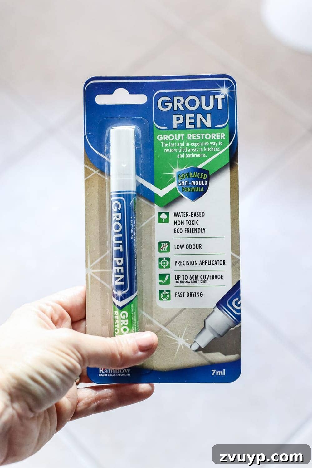 Painted Tile Grout Makeover 5 Painted Tile Grout Refresh | blesserhouse.com - A quick tutorial for how to clean and paint your grout to look brand new for $15 and under an hour. #homeimprovement #cleaning