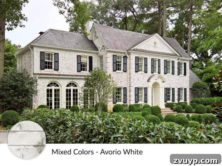 Revitalize Your Brick Exterior with Limewash 9 Limewash Brick Exterior Plans | blesserhouse.com - A full exterior brick house makeover plan using real slaked limewash paint and trim color options for a classic European look.