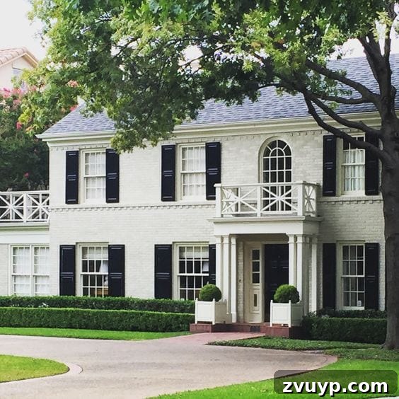 Revitalize Your Brick Exterior with Limewash 10 Limewash Brick Exterior Plans | blesserhouse.com - A full exterior brick house makeover plan using real slaked limewash paint and trim color options for a classic European look.