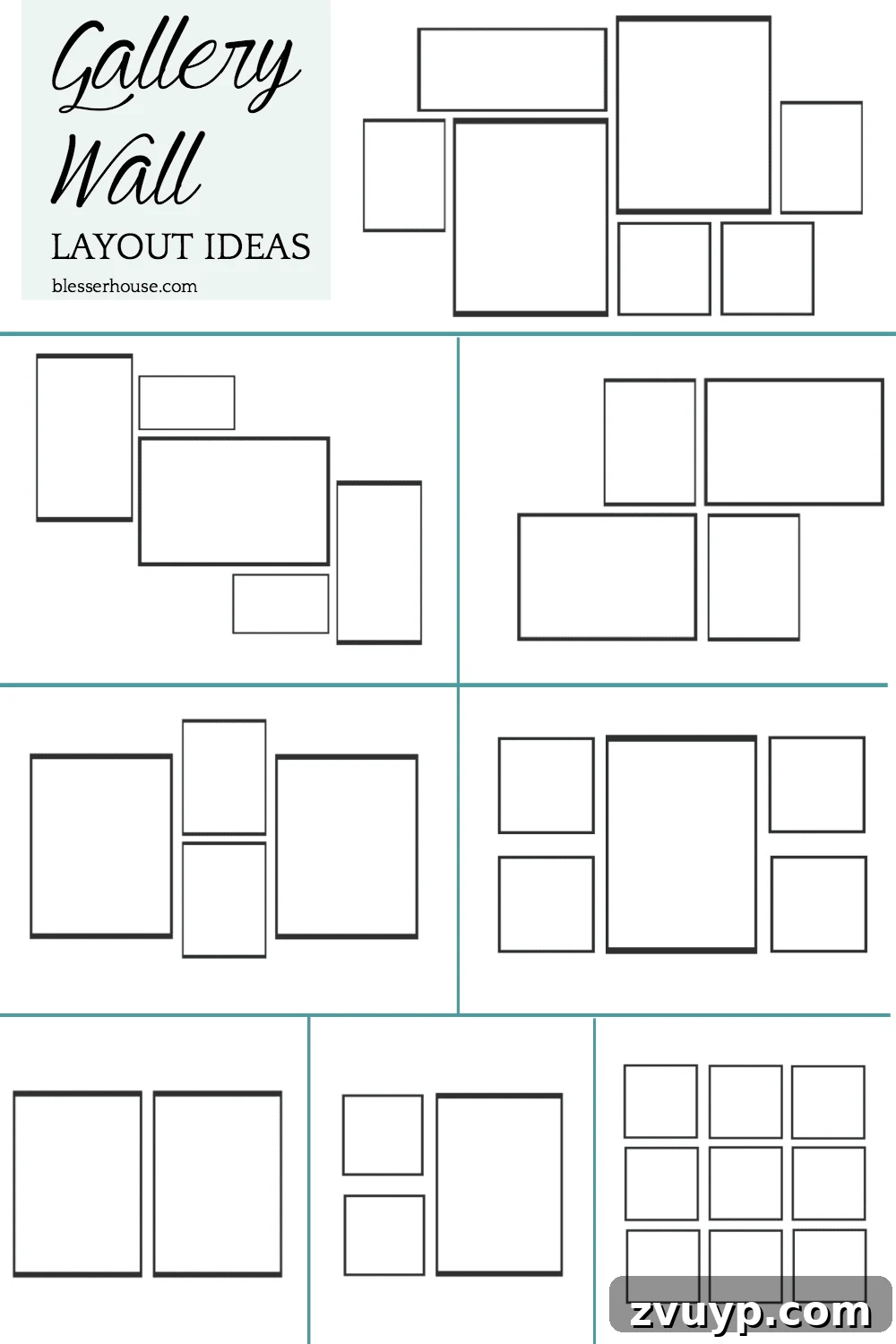 Flawless Gallery Walls Made Simple 16 gallery wall layout ideas