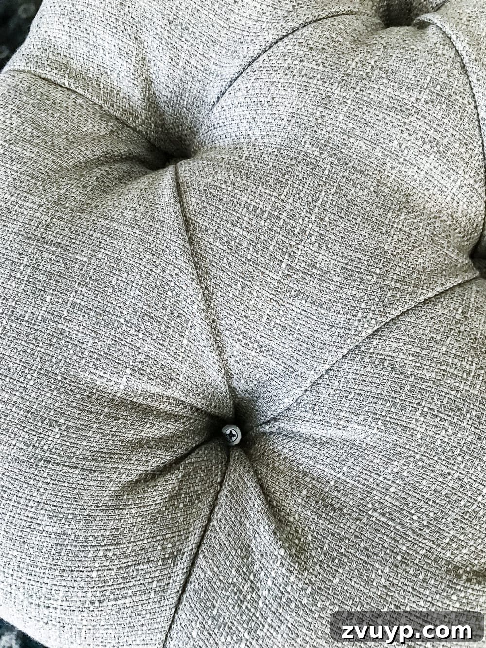 From Coffee Table to Ottoman An Easy DIY Transformation 27 Trimming Excess Upholstery Fabric and Batting