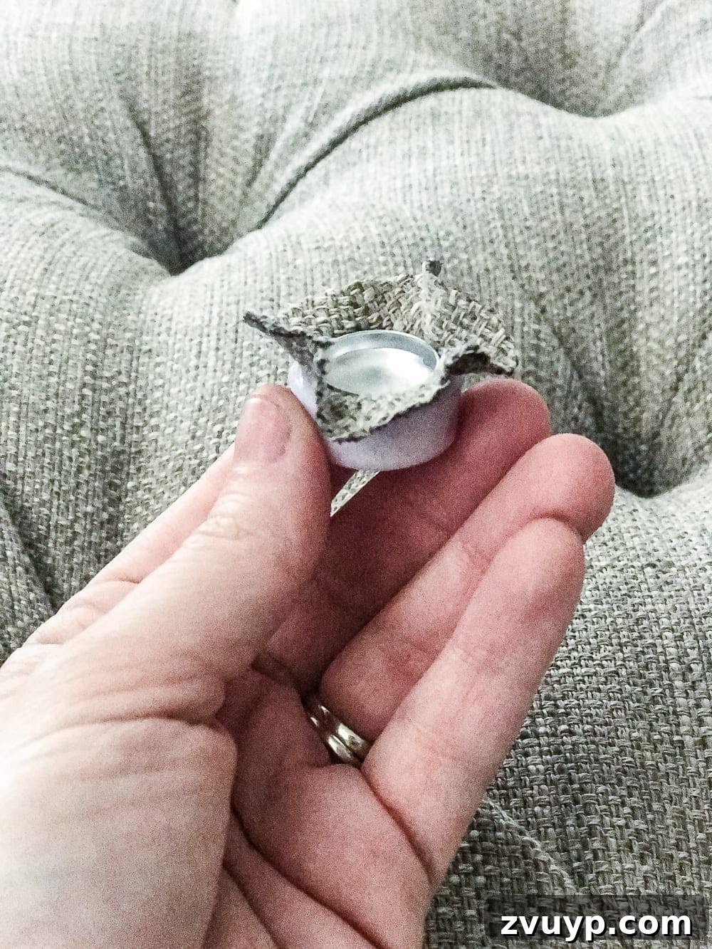 From Coffee Table to Ottoman An Easy DIY Transformation 28 Making Custom Fabric Buttons for Tufting