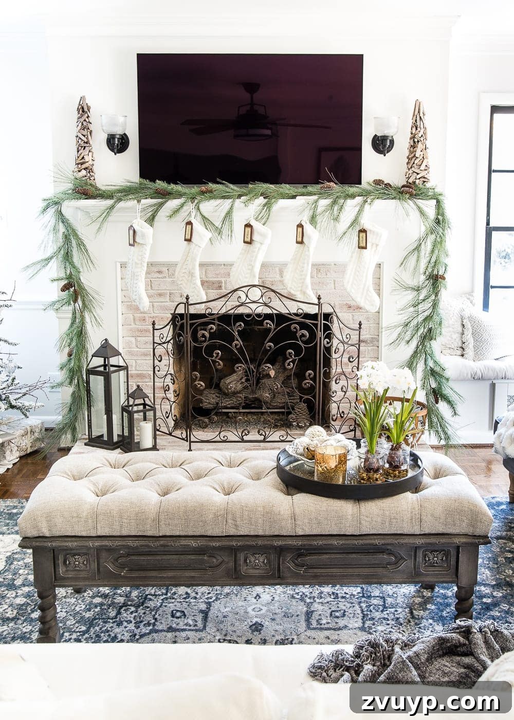 From Coffee Table to Ottoman An Easy DIY Transformation 32 Close-up of Tufted Ottoman Upholstery Detail