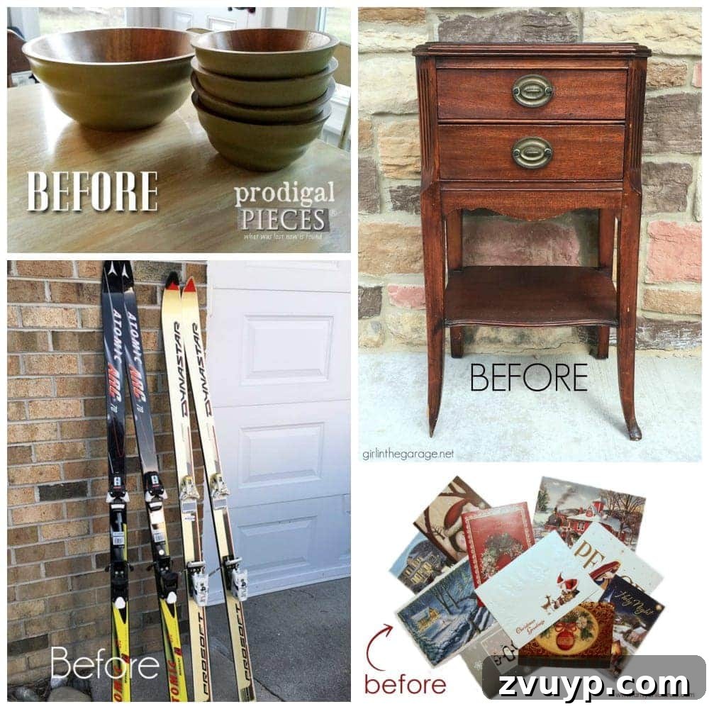 From Coffee Table to Ottoman An Easy DIY Transformation 37 Collage of Trash to Treasure DIY Furniture Projects