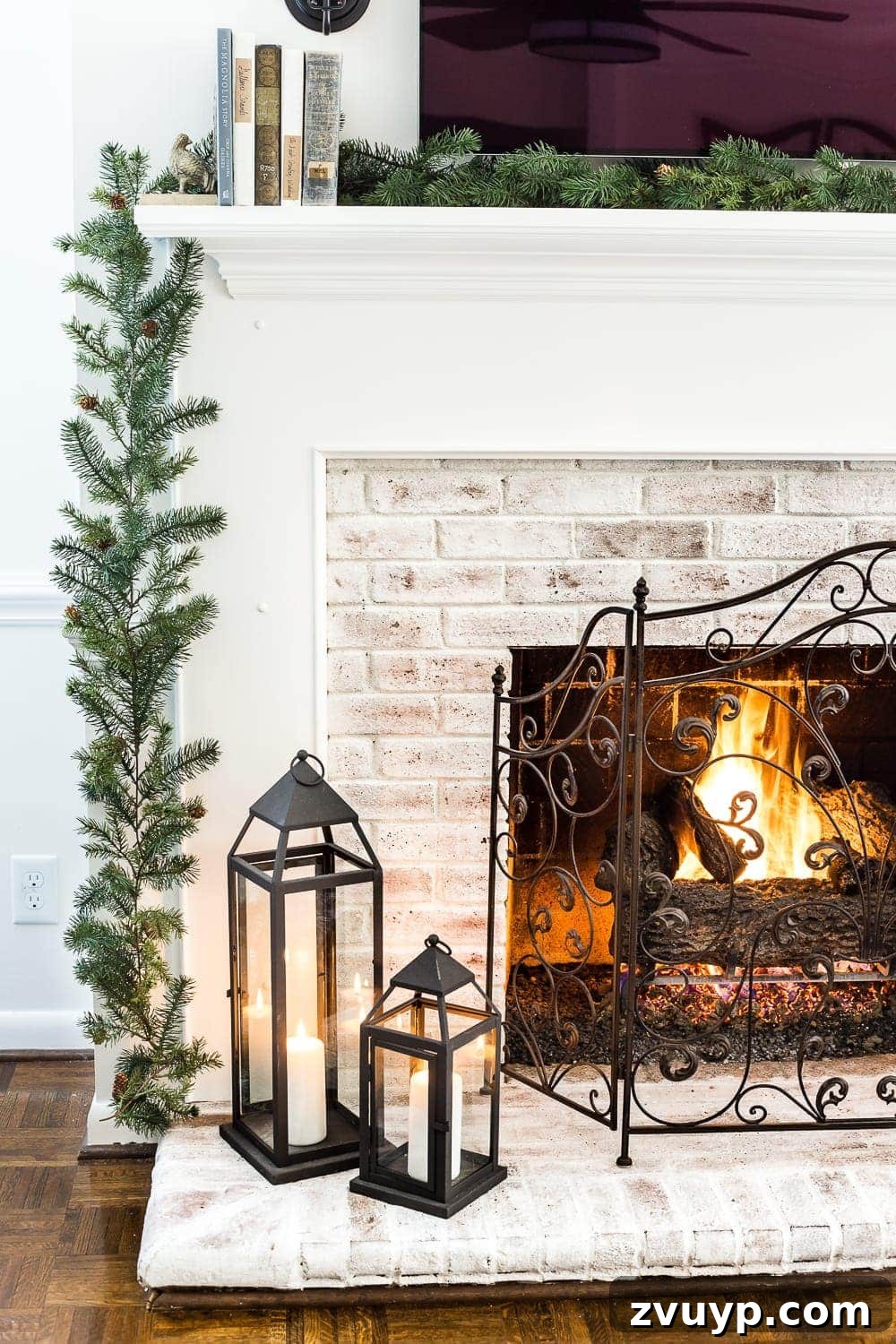 Creating a Cozy Winter Home After Christmas 4 Warm glow of candles in a cozy living room, enhancing post-Christmas ambiance and Hygge decor.