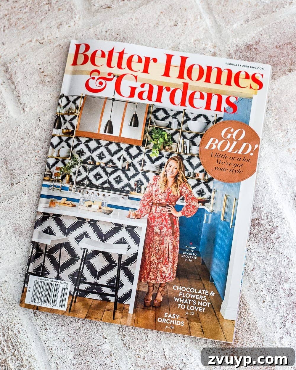 Curating Dream Homes for Publication 7 Cover of the Better Homes and Gardens February 2018 issue featuring the DIY window seat