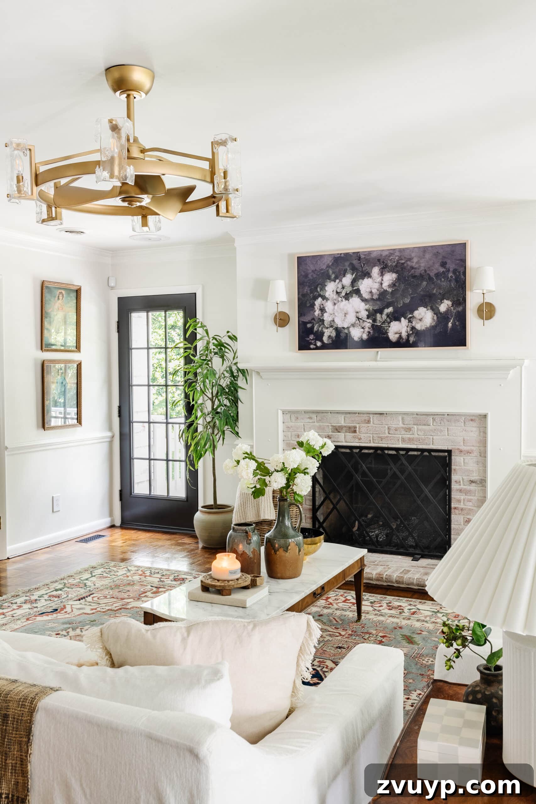 DIY French Door Painting Tips and Replacement Cost Breakdown 6 exterior french door replacement in a living room