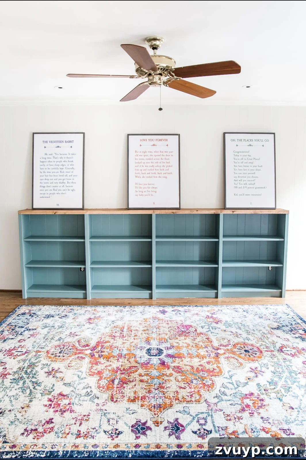 DIY Dream Playroom: Seamless Built-In Bookshelves 23 An easy to follow step-by-step tutorial showing how to build bookcase built-ins using IKEA Billy bookcases. #IKEAhack #homeimprovement #build #playroom