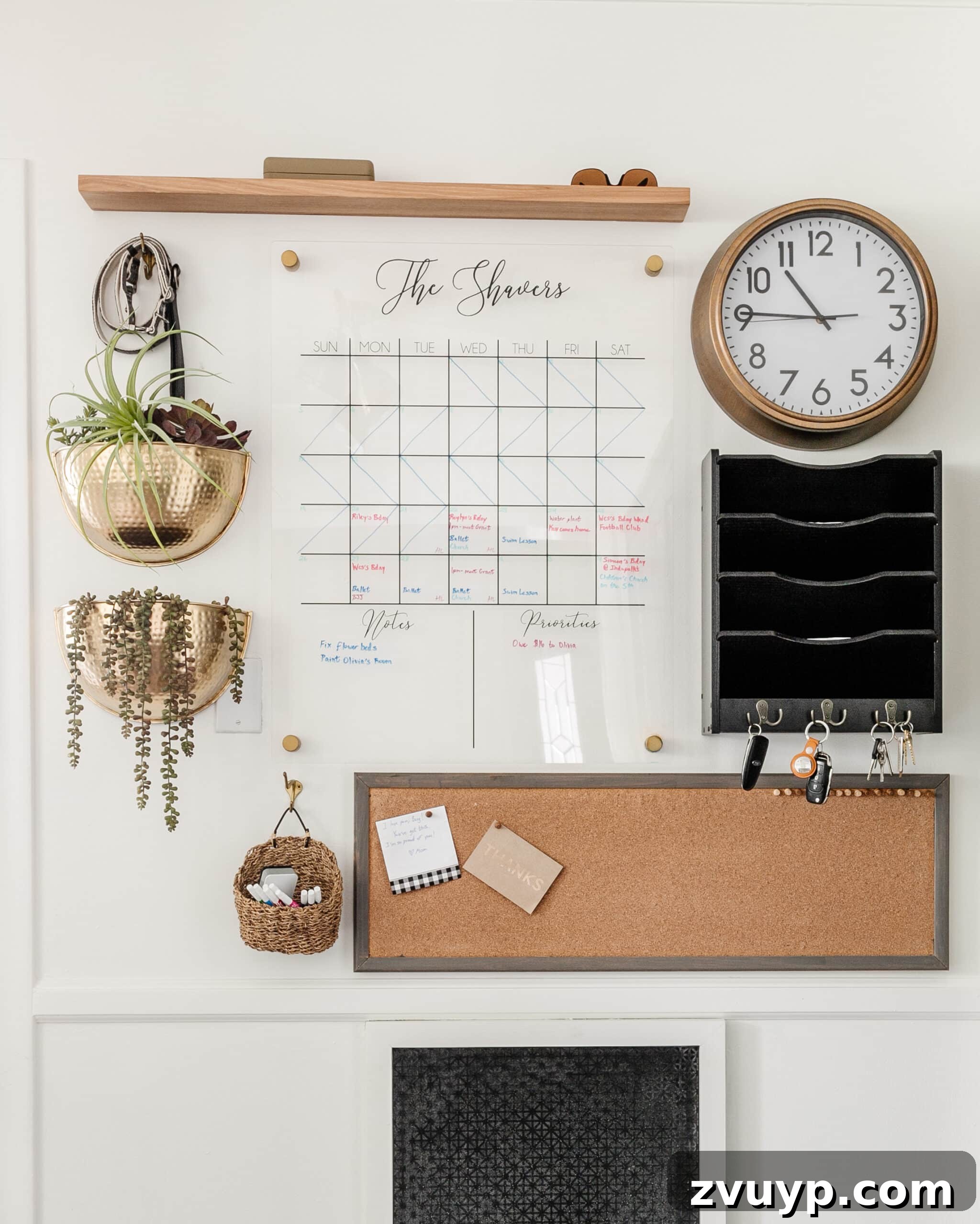 Master Family Chaos Your Command Center Guide 3 kitchen command center wall for family organization using calendar, mail sorter, key rack, and memo board