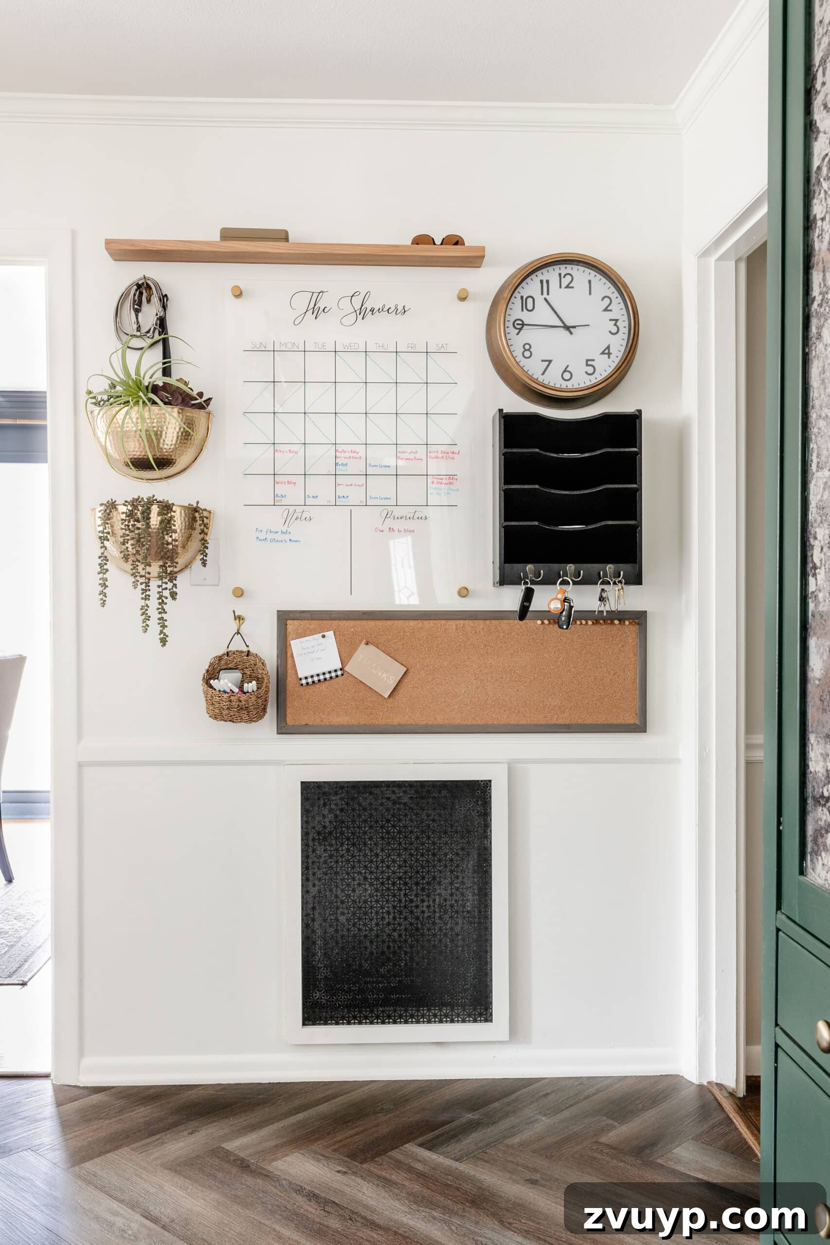 Master Family Chaos Your Command Center Guide 6 kitchen command center wall for family organization using calendar, mail sorter, key rack, and memo board