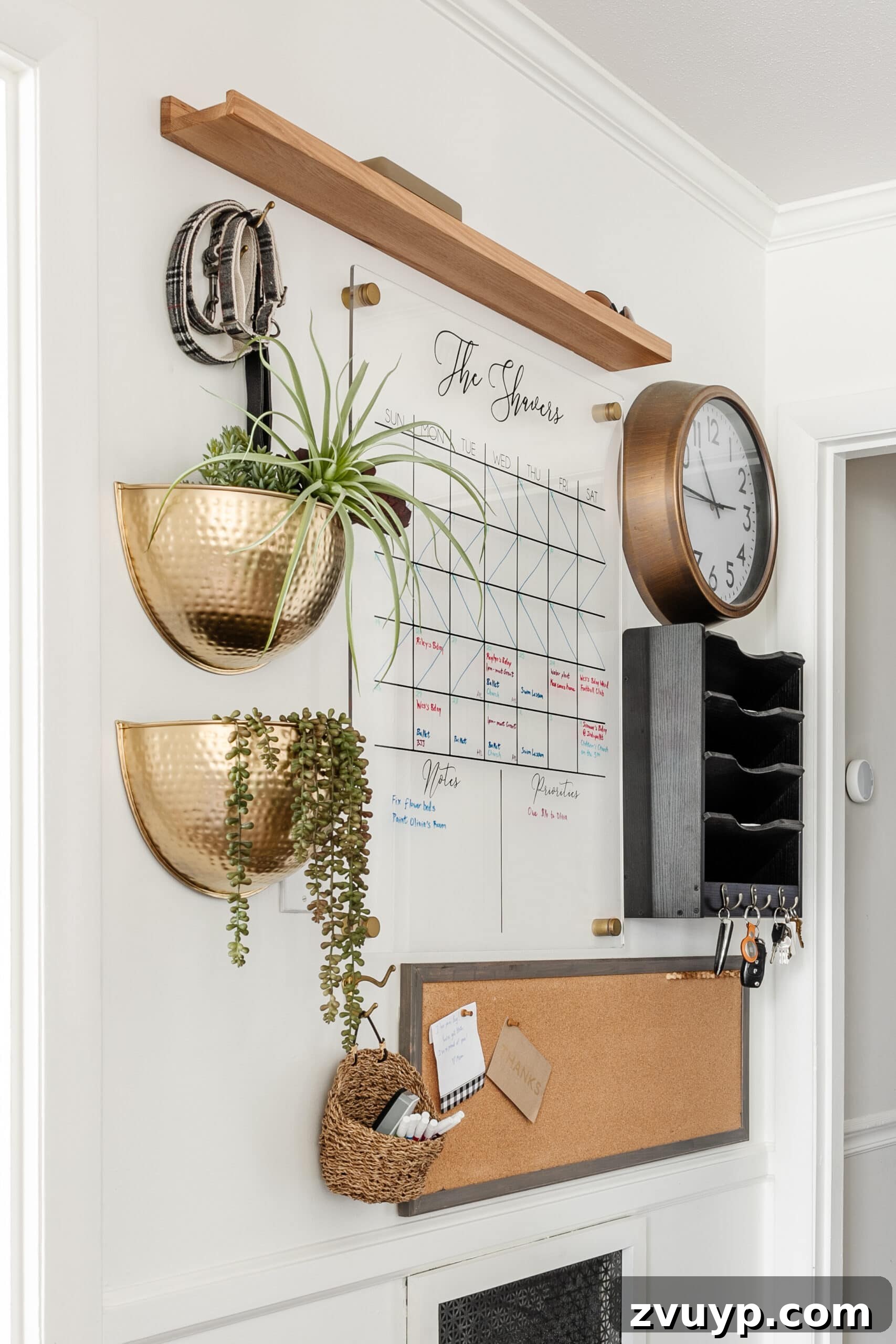 Master Family Chaos Your Command Center Guide 7 kitchen command center wall for family organization using calendar, mail sorter, key rack, and memo board