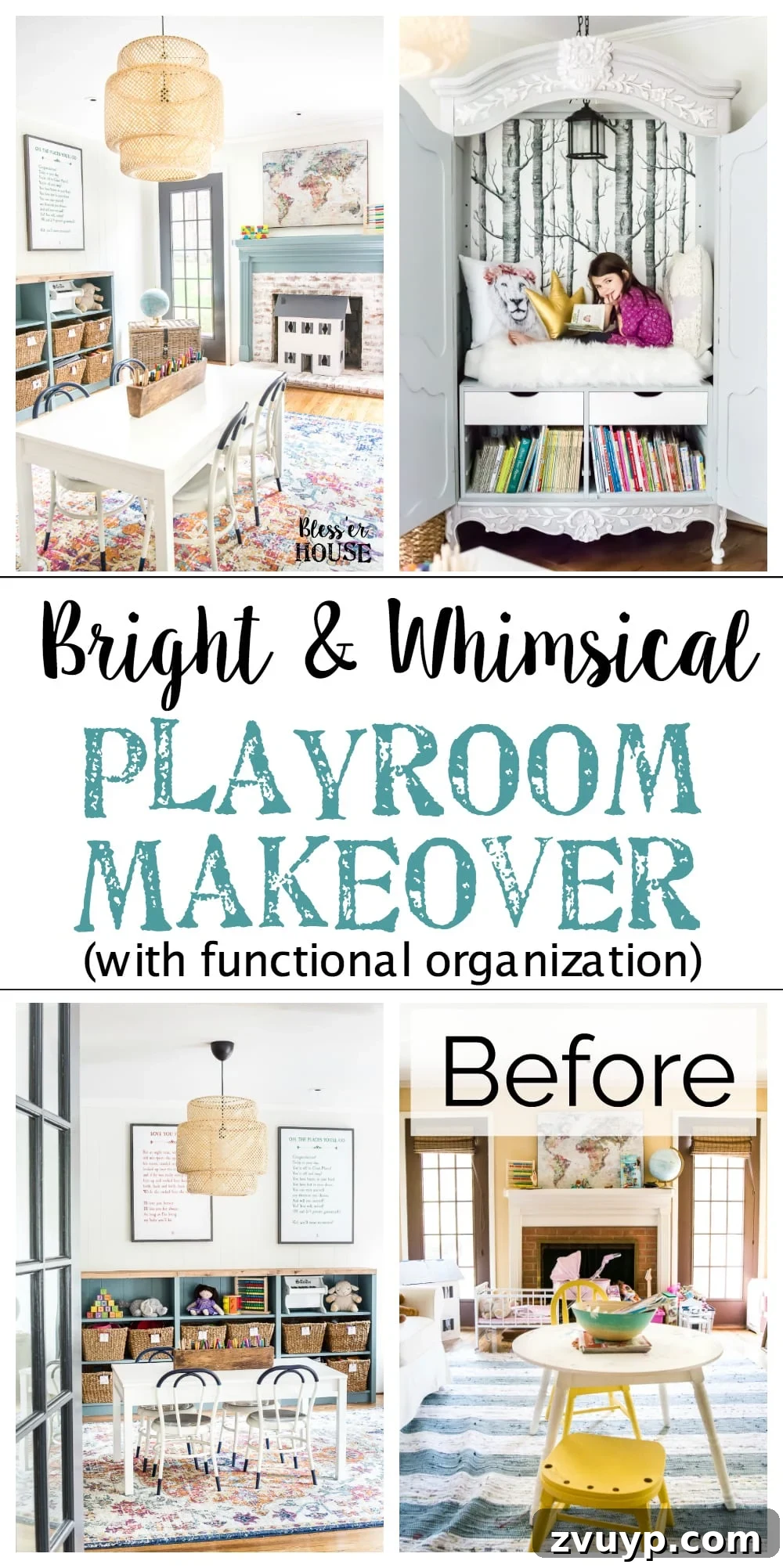 Kids Dream Playroom Revealed 19 Pin for later: Playroom makeover inspiration with bright decor and toy organization ideas.