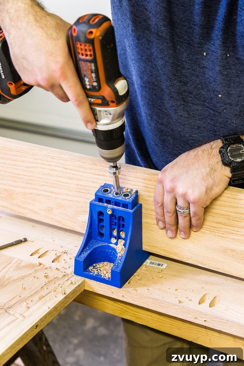 Revamping Your Dining Table Top 10 A tutorial for how to build a retrofitted table top to fit over any existing table using Minwax Dark Walnut stain. #build #furniturebuilding #tabletop #diningtable #diytable #farmhousetable #diyfurniture #woodworking #furnituremakeover #tablemakeover #minwax #woodstain #walnut