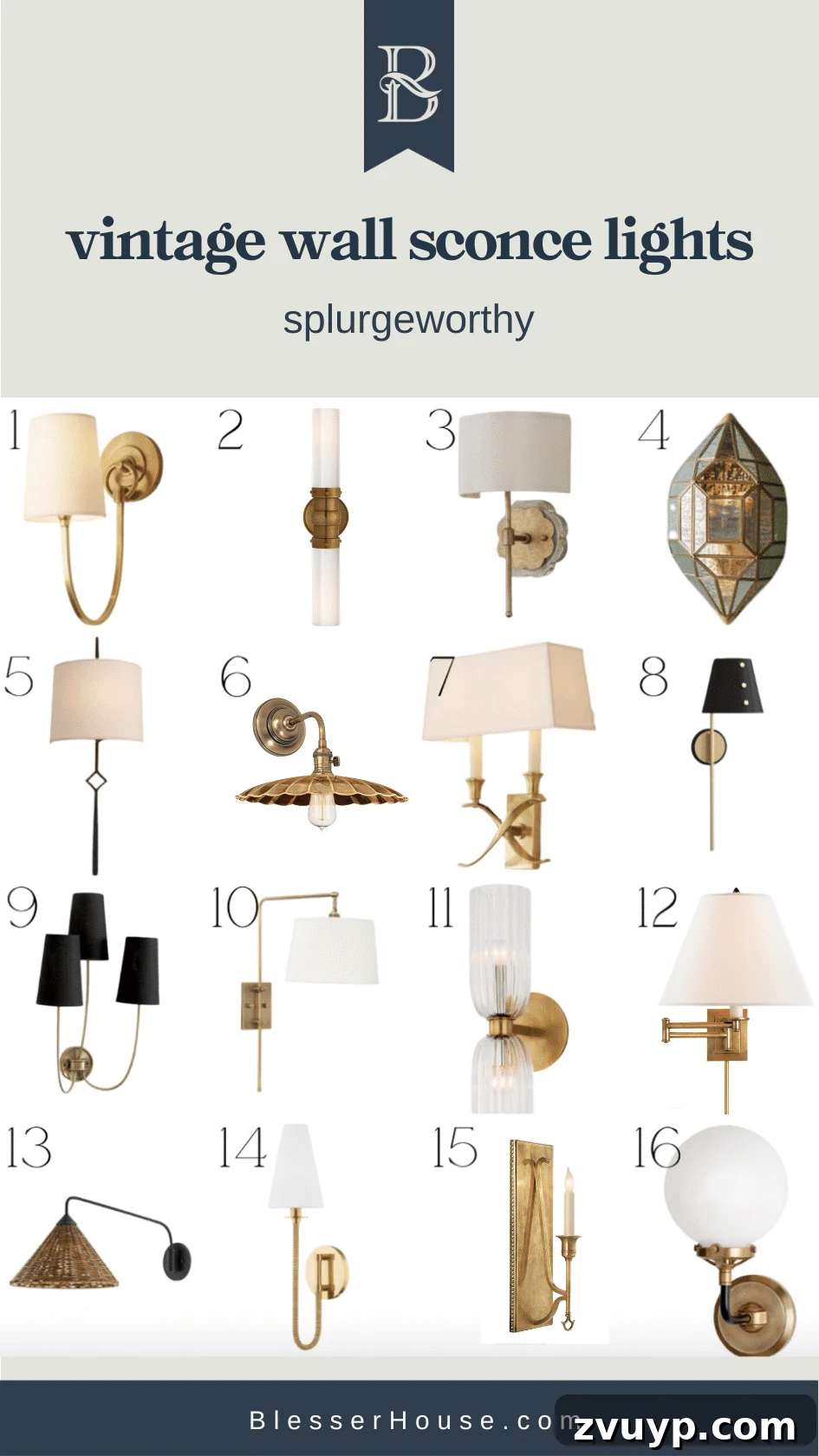 Vintage Wall Sconces: Timeless Designs for Every Budget & Every Space 12 Splurge-worthy Vintage Style Wall Sconce Lights
