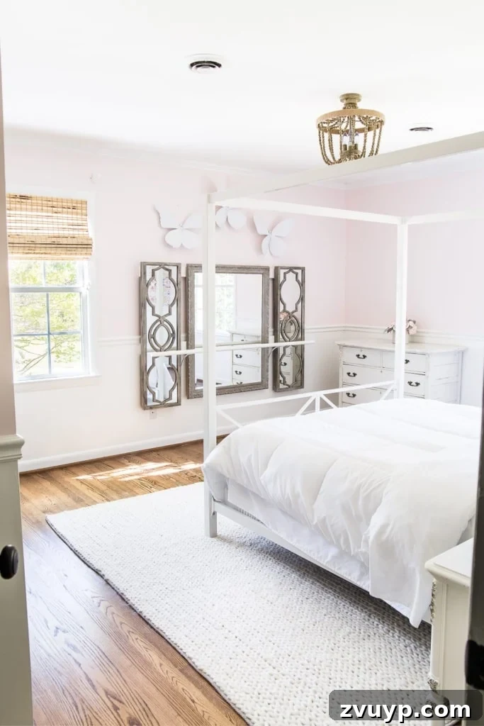DIY Barre & Chair Rail Decor: Elevate Your Space and Practice 10 How to make a ballet barre with mirrors and shelf brackets and how to hang wall decor on a chair rail, board and batten, or molding #balletbarre #kidsdecor #girldecor #girlbedroom #girlroom #kidsroom #walldecor #hanginghack #wallhack #diywalldecor