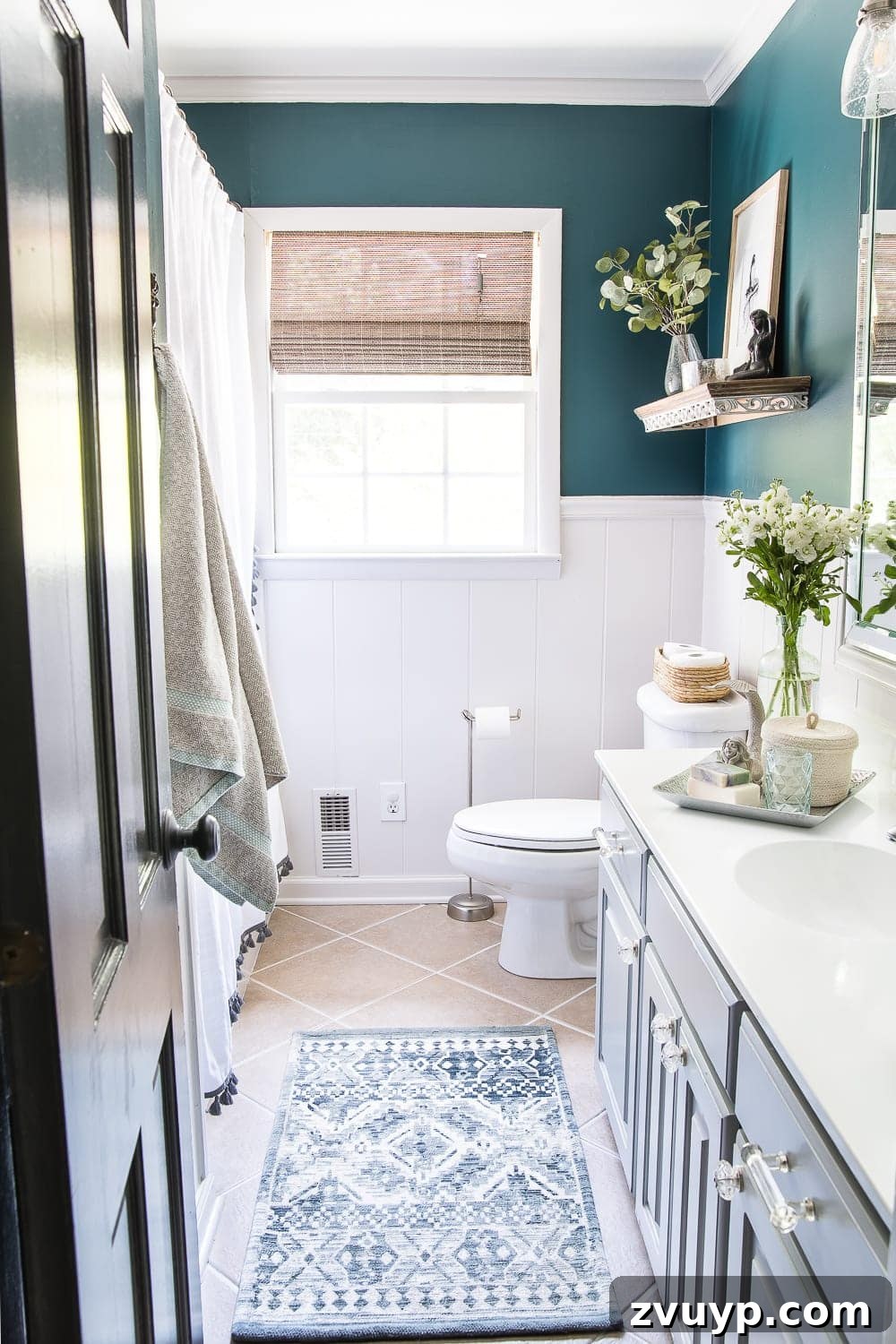 Our Painted Bathroom Sink, Counter, Tub, Shower An 8-Month Durability Update 15 The painted tile grout also holding up beautifully after 8 months, complementing the refinished tub and tile for a cohesive bathroom look.