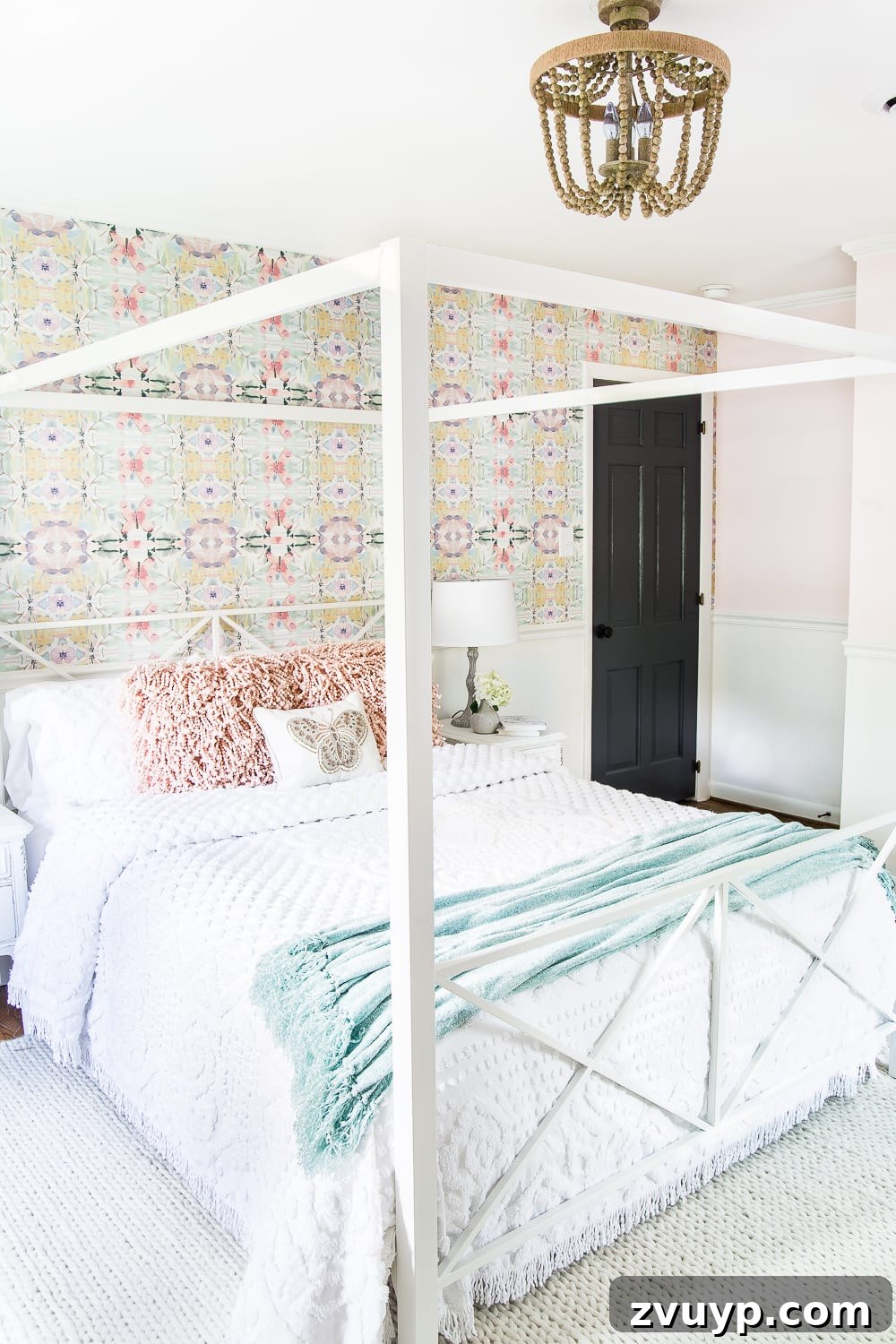 A little girl bedroom makeover with a butterfly theme full of thrifty makeovers, DIYable projects, and Anthropologie style knock-offs. #girlbedroom #littlegirlbedroom #girlroom #littlegirlroom #kidsspaces #kidsdecor #kidsroom #kidsdiy #bedroommakeover #kidsroommakeover #girlbedroommakeover