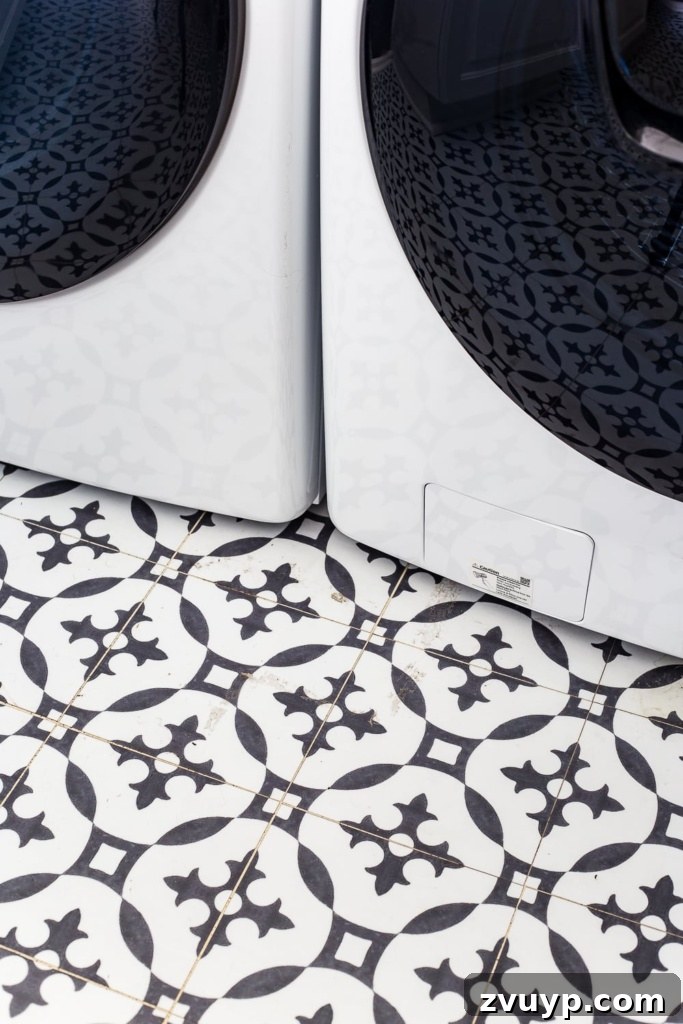 The 10 Month Patterned Vinyl Tile Verdict 5 How our vinyl tile has held up in 10 months
