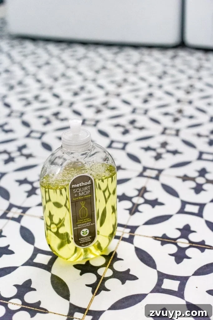 The 10 Month Patterned Vinyl Tile Verdict 6 The best way to clean vinyl tile floors