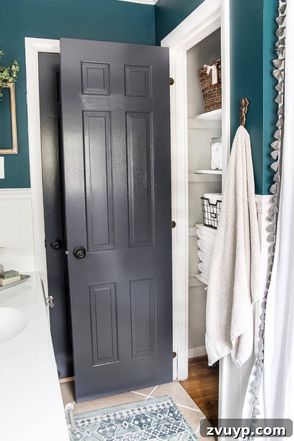 Family-Friendly Style: 10 Smart Decor Ideas for a Beautiful Home with Kids 9 kid-friendly home - black doors for hiding dirty hand prints