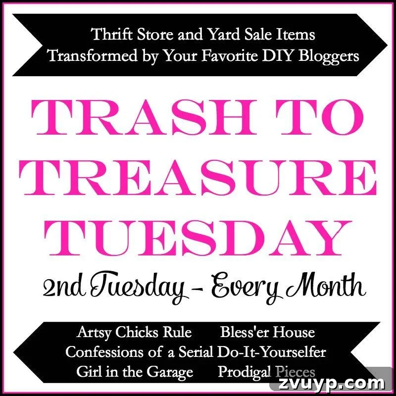 From 80s Brass to French Chic: DIY Sconce 3 Trash to Treasure Tuesday banner for DIY home decor projects