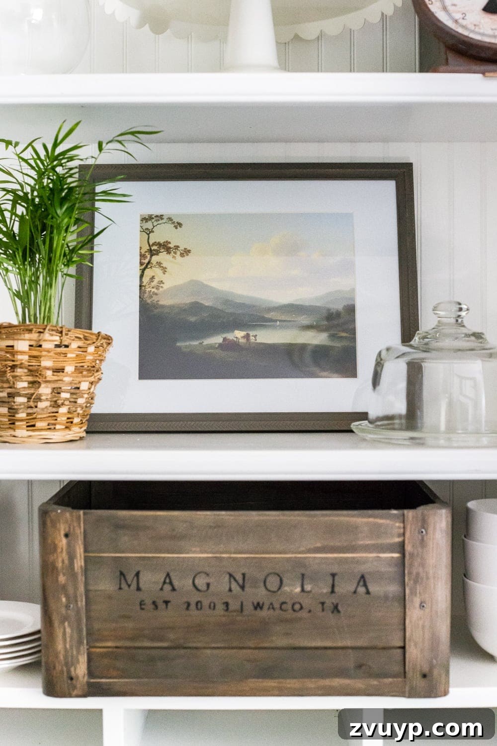 Creative Ways to Showcase Handwritten Family Heirlooms 9 American landscape art - $3 printable to place in any frame