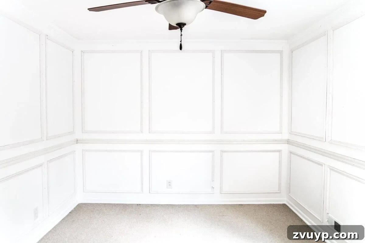 Crafting Your Perfect Picture Frames 13 Stunning finished picture frame molding wainscoting in a nursery