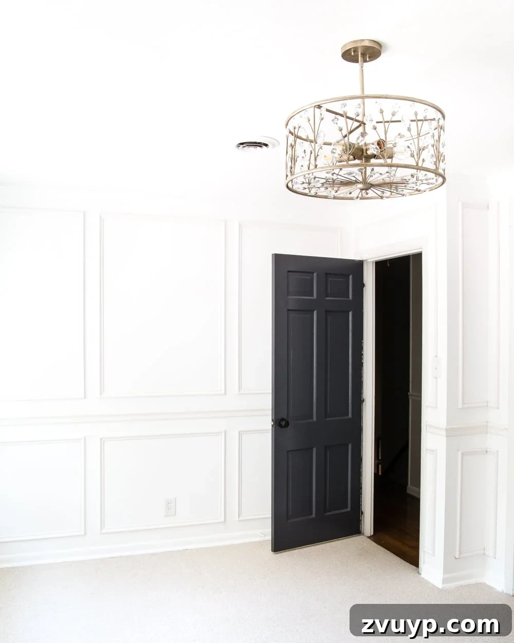 Nursery Lighting Makeover 11 A feminine, vintage, glam lighting update for a baby girl's nursery makeover. #nurserylighting #lightfixture #glamdecor #vintagedecor