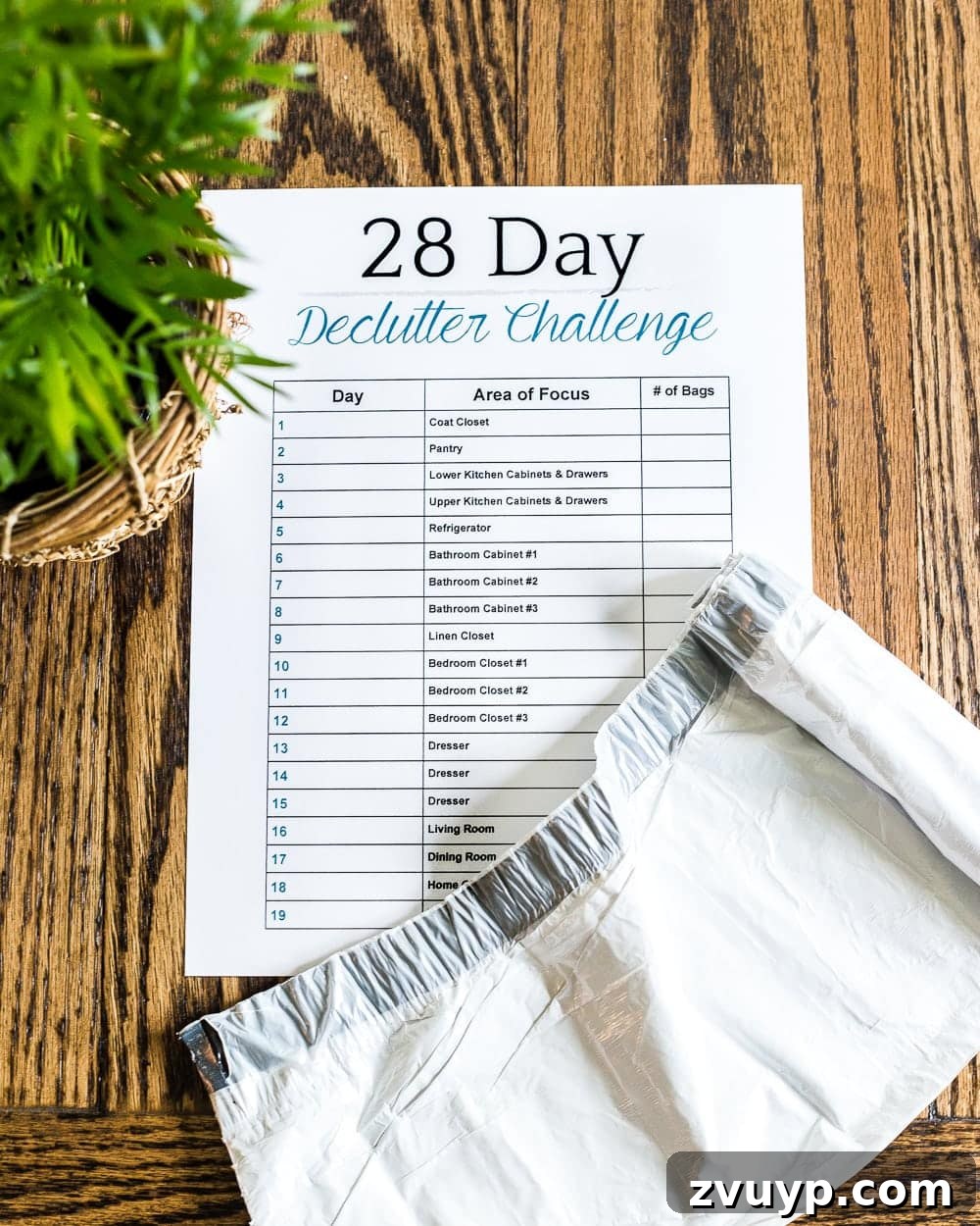 Reclaim Your Space The Ultimate Whole-House Decluttering Guide With a Free Printable 3 28 Day Declutter Challenge Checklist printable for comprehensive home organization strategies