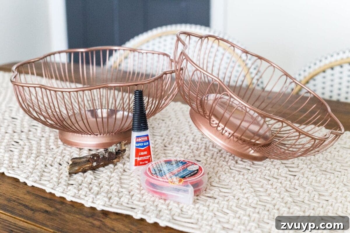 The Unlikely Pumpkin Patch Wire Basket and Bundt Pan Crafts 5 how to make a pumpkin using wire bread baskets