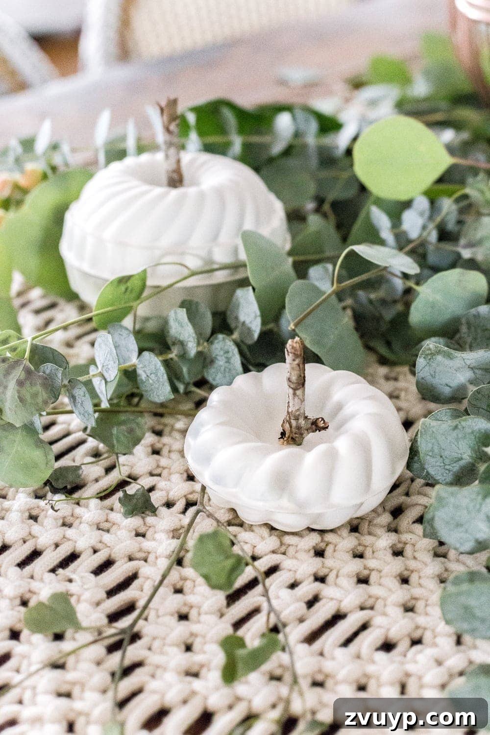The Unlikely Pumpkin Patch Wire Basket and Bundt Pan Crafts 9 DIY mini pumpkins using bundt pan Jello molds