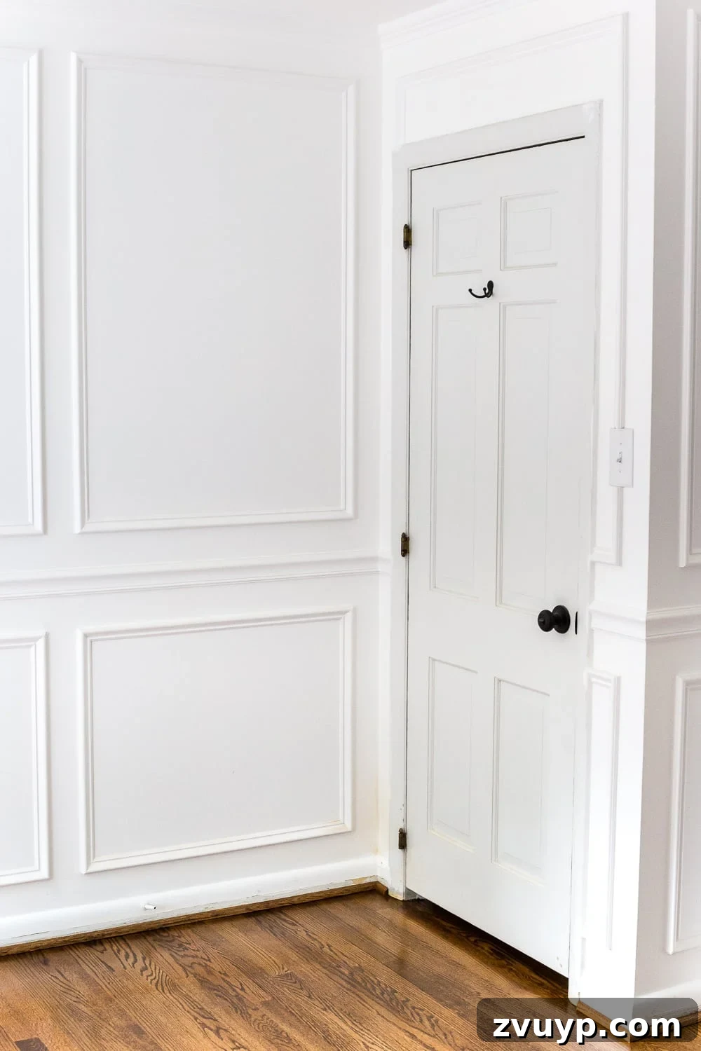 Mastering Door Painting for Unrivaled Durability 11 interior door before painting showing original finish