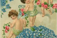 9 Enchanting Vintage Valentine Fairy Illustrations