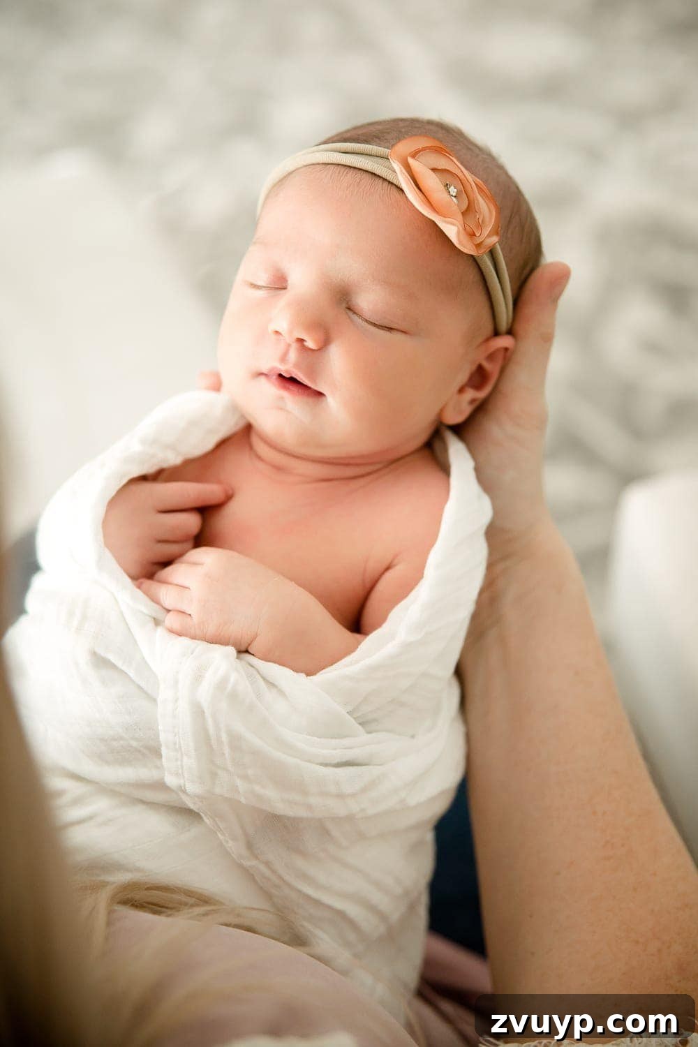 Regans Birth The Day We Became Four 7 Another lovely portrait of newborn Regan, peaceful and delicate
