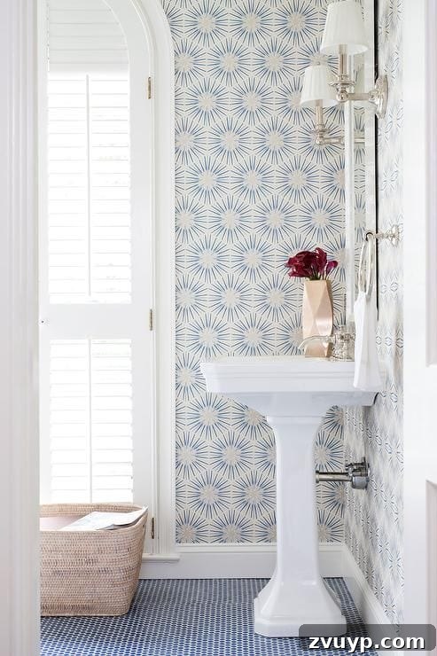 Our Master Bathroom Makeover: Design Vision 11 Wallpapered Bathroom Inspiration