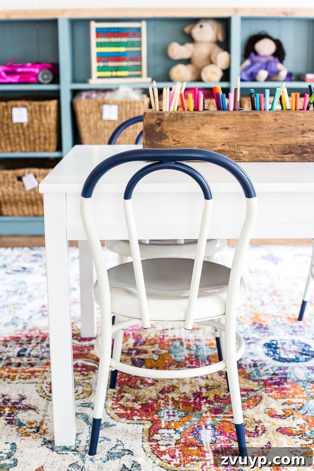 Unlock Your Unique Decorating Aesthetic 7 Bright and durable playroom designed for kids, featuring easy-to-clean surfaces