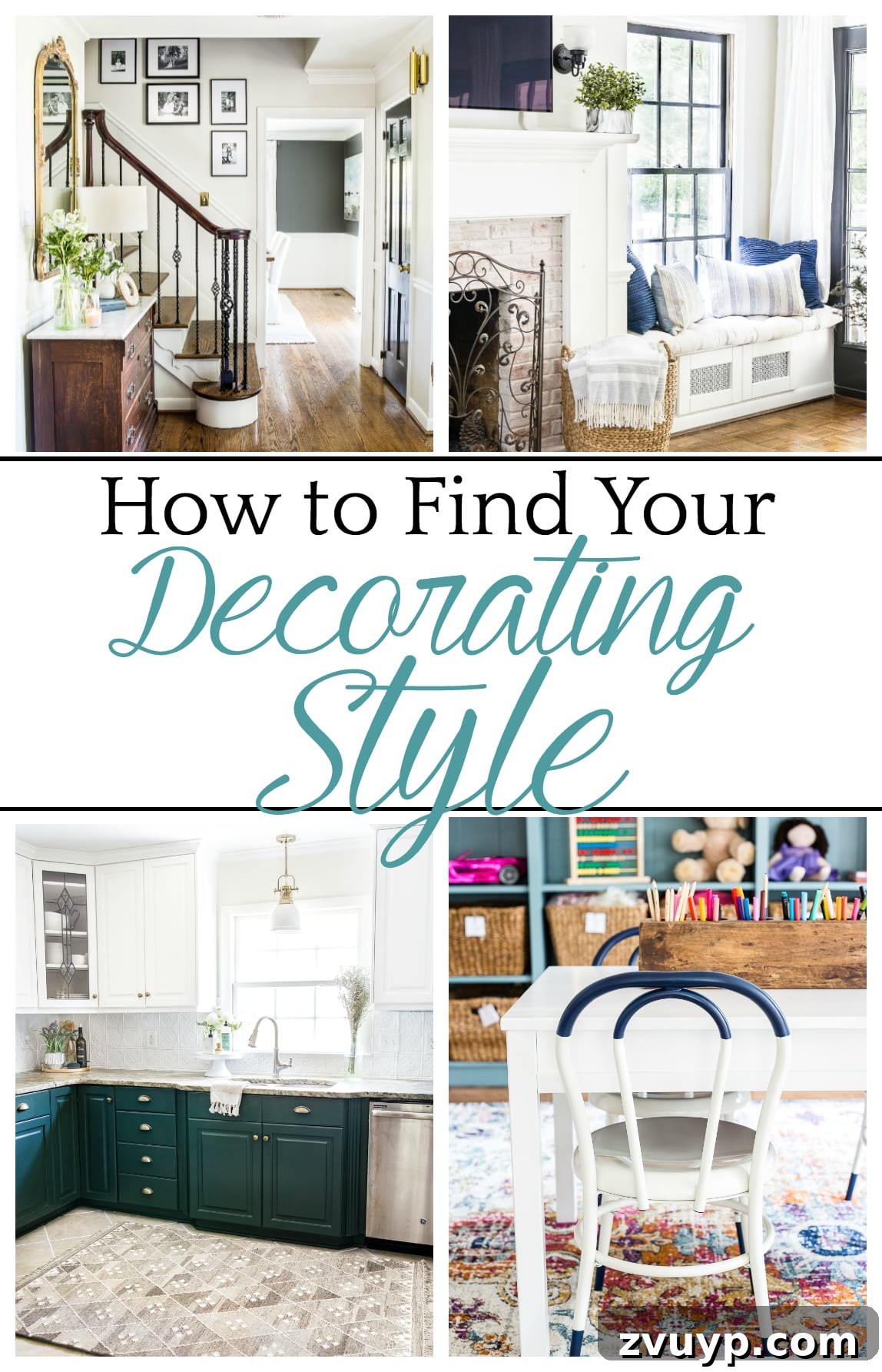 Unlock Your Unique Decorating Aesthetic 10 Pinterest pin graphic: How to Find Your Decorating Style