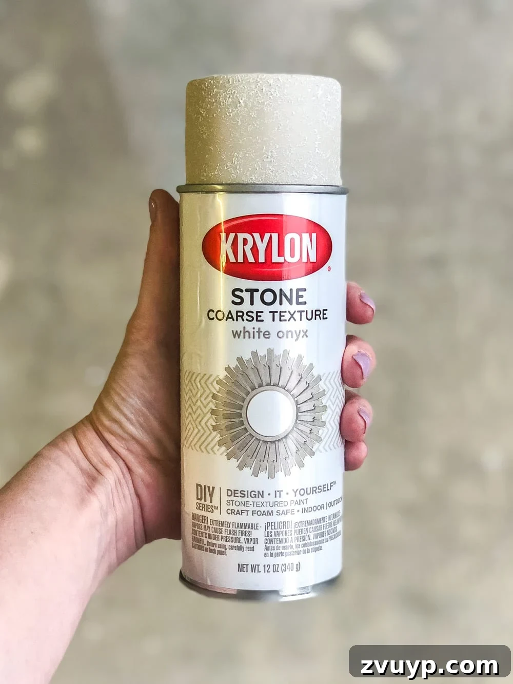 Thrift Store Vase Gets a Stoneware Makeover 4 Stone look spray paint for vase project