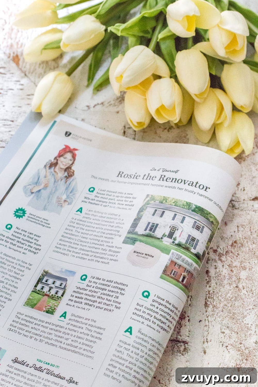 Your Questions Answered: Limewashed Brick and Country Living Magazine 4 FAQs About Our Limewashed Brick | All of our frequently asked questions about our limewashed brick concerning neighbors' opinions, trends, DIY-ability, and why we chose it over paint. #limewash #brickexterior #limewashedbrick #brickpaint #paintedbrick #exteriormakeover #curbappeal #brickhouse