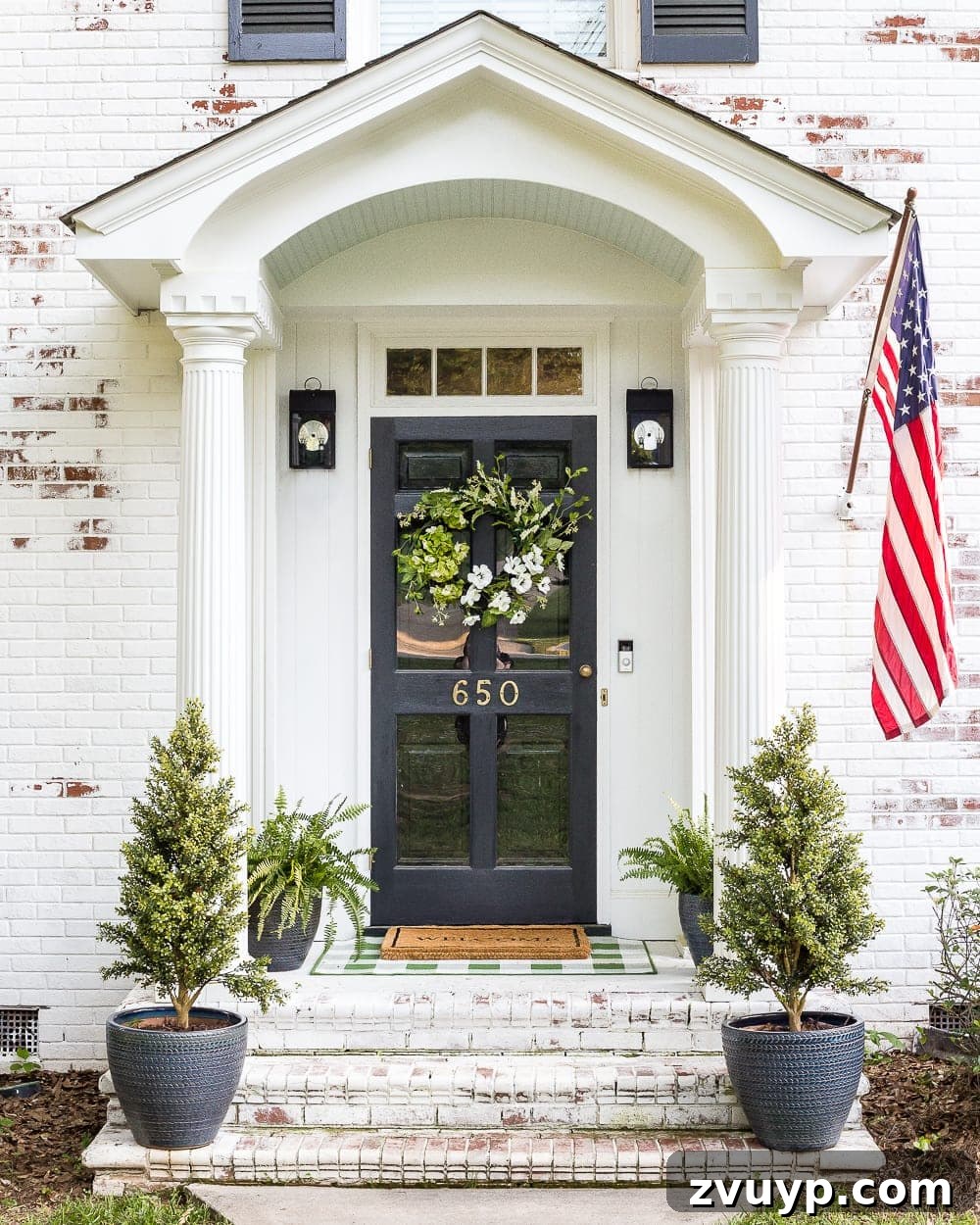 Your Questions Answered: Limewashed Brick and Country Living Magazine 8 FAQs About Our Limewashed Brick | All of our frequently asked questions about our limewashed brick concerning neighbors' opinions, trends, DIY-ability, and why we chose it over paint. #limewash #brickexterior #limewashedbrick #brickpaint #paintedbrick #exteriormakeover #curbappeal #brickhouse