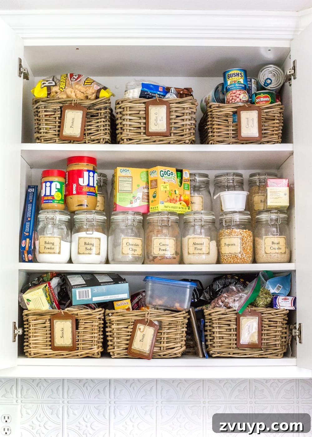IKEA Hemnes Pantry Hack 5 Older, less functional kitchen pantry cabinet before the IKEA Hemnes transformation