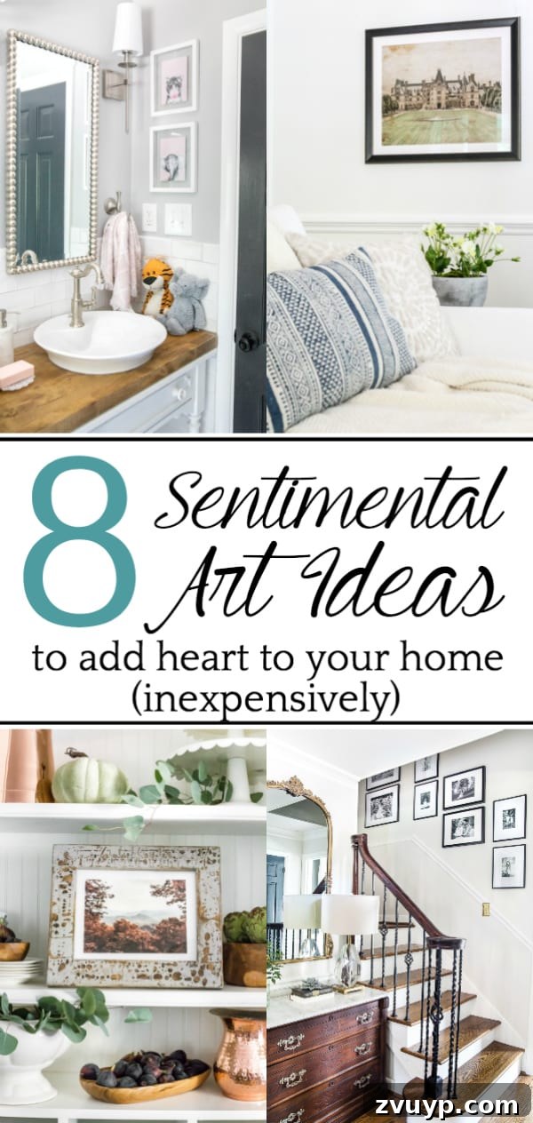 8 Ways to Infuse Your Home with Meaningful Art 17 8 Sentimental Art Ideas for Your Home | A list of ways to add meaning to your walls inexpensively with family artifacts, heirlooms, and special memories, plus ways to DIY them.