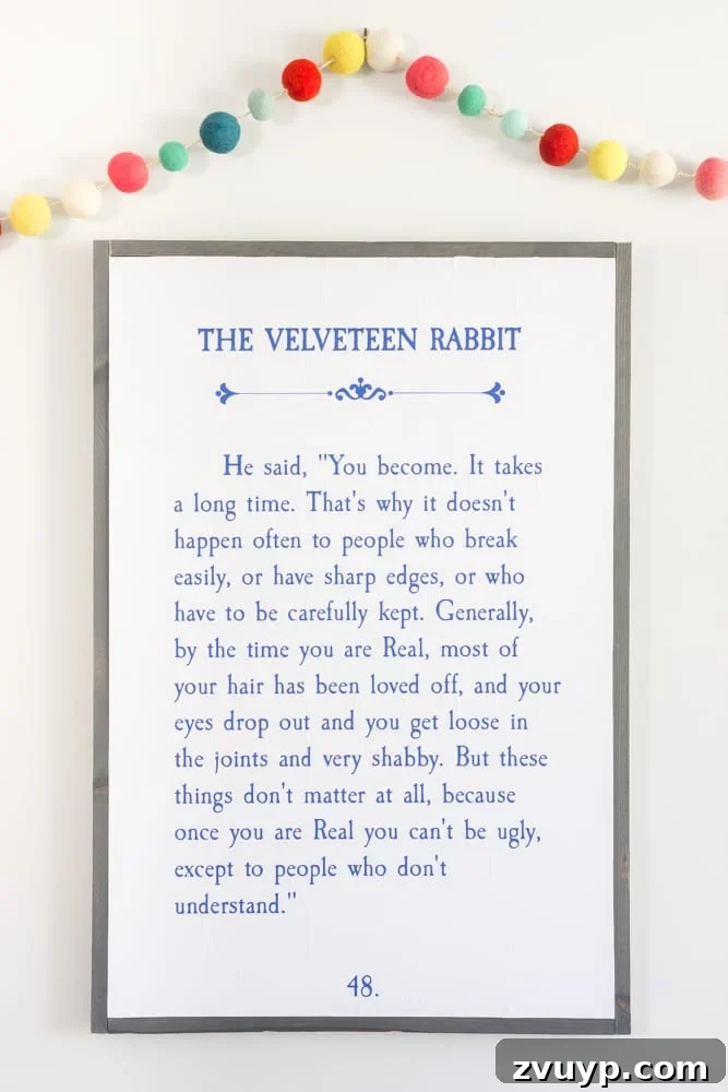 8 Ways to Infuse Your Home with Meaningful Art 10 Sentimental art idea - make art from your favorite lines of a beloved book