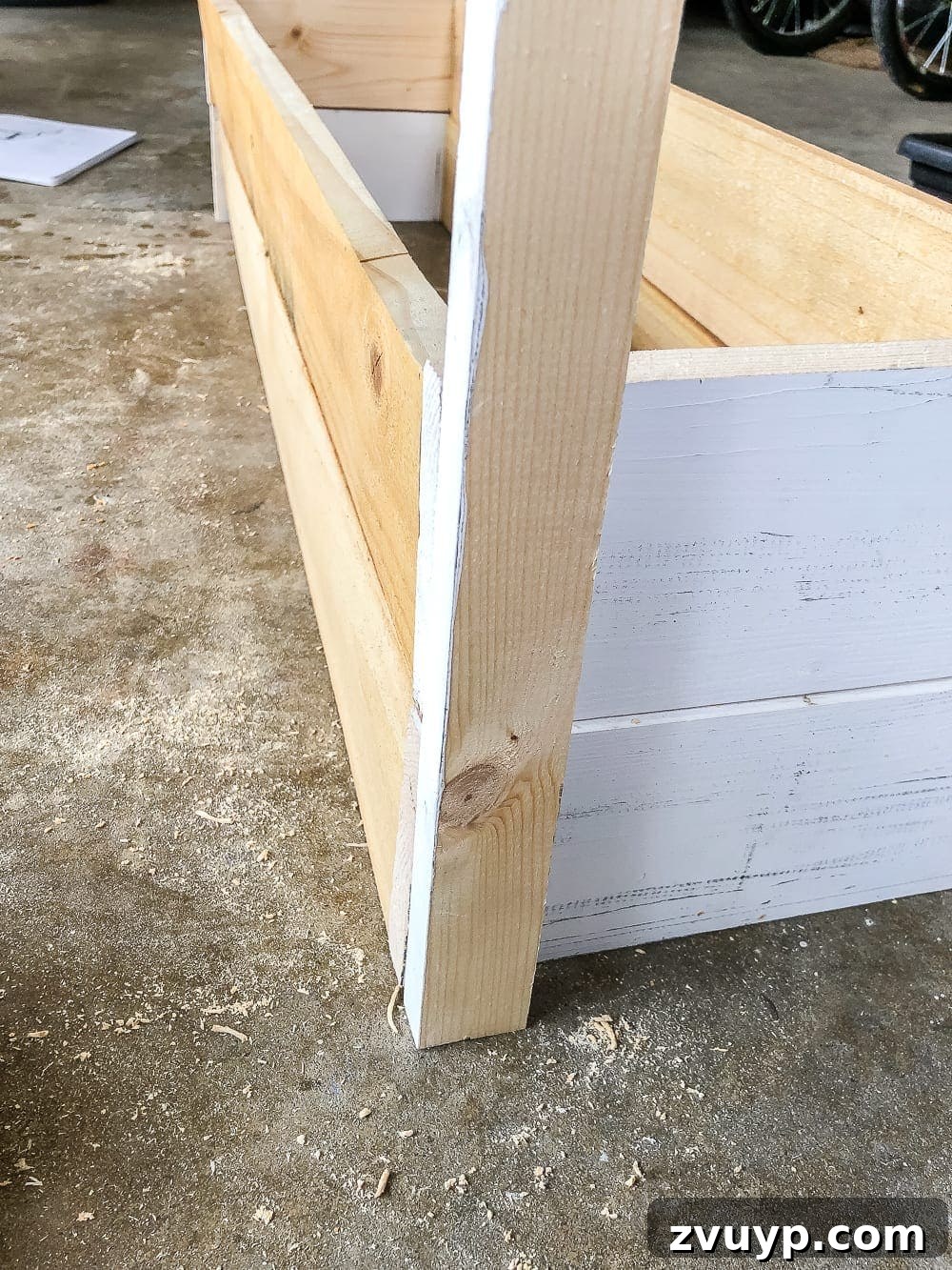 From Scraps to Blooms Window Box 12 Reinforcing DIY window box corners with 1x2 boards