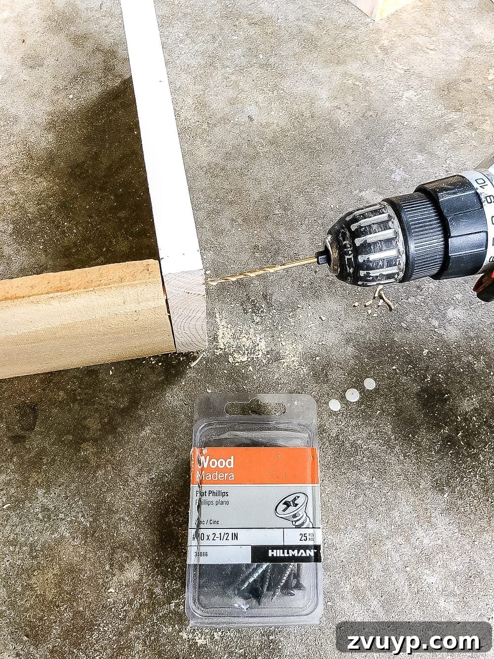 From Scraps to Blooms Window Box 9 Assembling DIY window box sides with screws