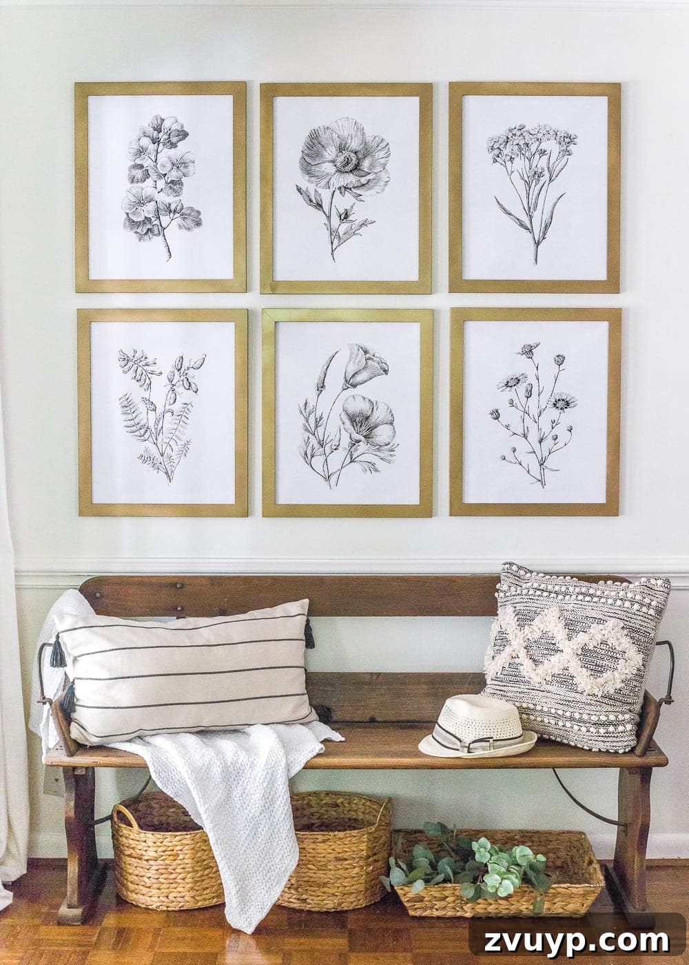 Contemporary Minimalist Botanical Art Prints 6 A free high resolution printable set of black and white modern minimalist botanical art and the best aged brass spray paint for frames.